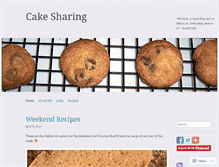 Tablet Screenshot of cakesharing.wordpress.com