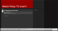 Desktop Screenshot of pinoytvlive.wordpress.com