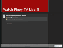 Tablet Screenshot of pinoytvlive.wordpress.com