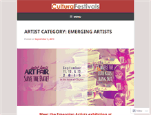 Tablet Screenshot of culturalfestivals.wordpress.com