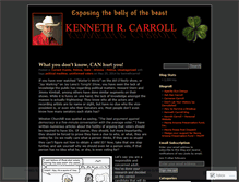 Tablet Screenshot of kennethcarroll.wordpress.com