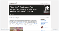 Desktop Screenshot of hoosonmusic.wordpress.com