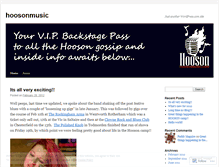 Tablet Screenshot of hoosonmusic.wordpress.com