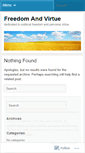 Mobile Screenshot of freedomandvirtue.wordpress.com