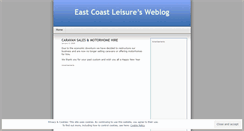 Desktop Screenshot of eastcoastleisure.wordpress.com