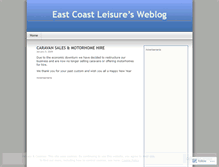 Tablet Screenshot of eastcoastleisure.wordpress.com