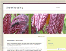 Tablet Screenshot of greenhousestarter.wordpress.com