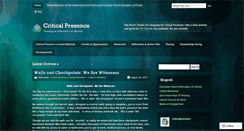 Desktop Screenshot of criticalpresence.wordpress.com