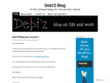 Tablet Screenshot of debizblog.wordpress.com