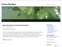 Tablet Screenshot of chicksdigbeer.wordpress.com