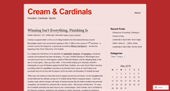 Desktop Screenshot of creamandcardinals.wordpress.com