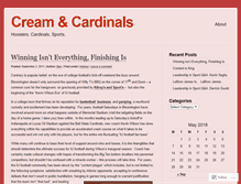 Tablet Screenshot of creamandcardinals.wordpress.com