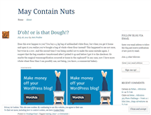 Tablet Screenshot of foodnuts.wordpress.com