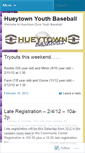 Mobile Screenshot of hueytownbaseball.wordpress.com