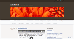 Desktop Screenshot of annetteost.wordpress.com