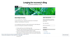 Desktop Screenshot of longingforrecovery.wordpress.com