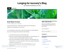 Tablet Screenshot of longingforrecovery.wordpress.com