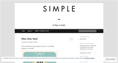 Desktop Screenshot of esblogessimple.wordpress.com