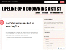 Tablet Screenshot of anartistslifeline.wordpress.com
