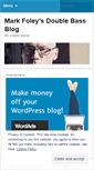 Mobile Screenshot of markfoleybass.wordpress.com
