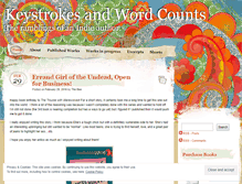 Tablet Screenshot of keystrokesandwordcounts.wordpress.com