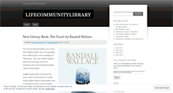 Desktop Screenshot of lifecommunitylibrary.wordpress.com