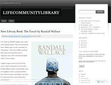 Tablet Screenshot of lifecommunitylibrary.wordpress.com