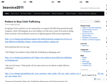 Tablet Screenshot of beavoice2011.wordpress.com
