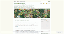 Desktop Screenshot of familygardening.wordpress.com