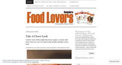 Desktop Screenshot of foodloversbangalore.wordpress.com