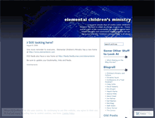 Tablet Screenshot of elementalcm.wordpress.com