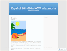 Tablet Screenshot of espanol101001a.wordpress.com