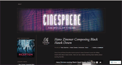 Desktop Screenshot of cinesphere.wordpress.com
