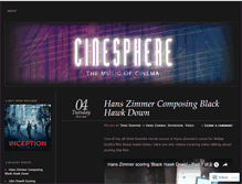 Tablet Screenshot of cinesphere.wordpress.com