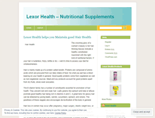 Tablet Screenshot of lexorhealth.wordpress.com