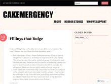 Tablet Screenshot of cakemergency.wordpress.com