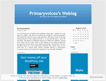 Tablet Screenshot of primaryvoices.wordpress.com