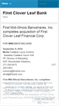 Mobile Screenshot of firstcloverleafbank.wordpress.com