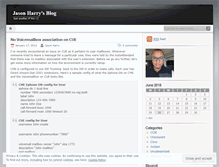 Tablet Screenshot of jasonharry.wordpress.com