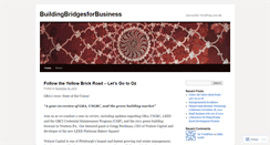 Desktop Screenshot of buildingbridgesforbusiness.wordpress.com