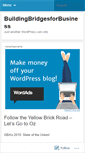 Mobile Screenshot of buildingbridgesforbusiness.wordpress.com