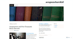 Desktop Screenshot of acupuncturekid.wordpress.com