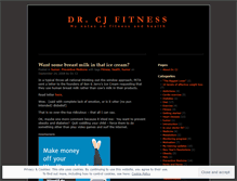 Tablet Screenshot of drcjfitness.wordpress.com