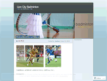 Tablet Screenshot of lioncitybadminton.wordpress.com