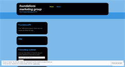 Desktop Screenshot of foundationsmarketing.wordpress.com