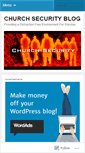 Mobile Screenshot of churchsecurityblog.wordpress.com