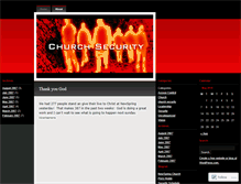 Tablet Screenshot of churchsecurityblog.wordpress.com