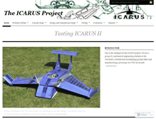 Tablet Screenshot of icarushoverwing.wordpress.com