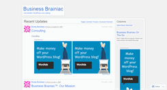 Desktop Screenshot of businessbrainiac.wordpress.com