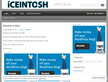 Tablet Screenshot of iceintosh.wordpress.com